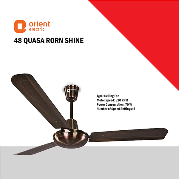 Orient Electric Quasar 47 Inch 68 Watt Premium Ceiling Fan