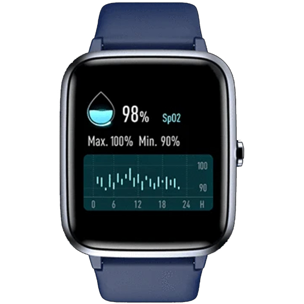 Noise ColorFit Pro 2 Smartwatch  (Blue Strap, Regular) (NOISEWCFITPRO2OXY)
