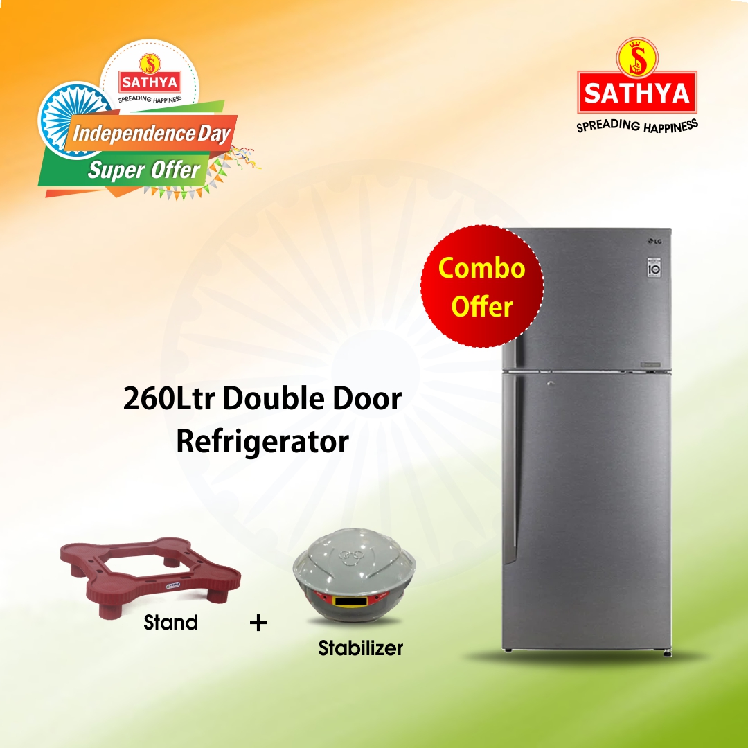 sathya double door fridge