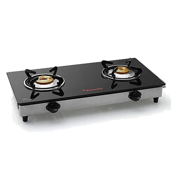 glass top gas stove 2 burner price