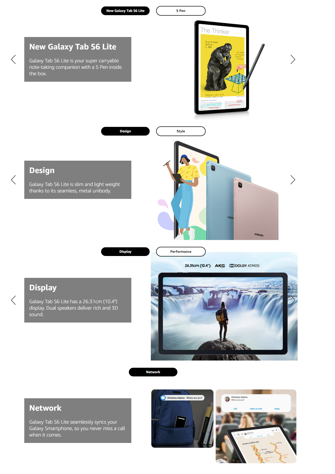  Samsung Galaxy Tab S6 Lite 10.4, tableta WiFi de 64