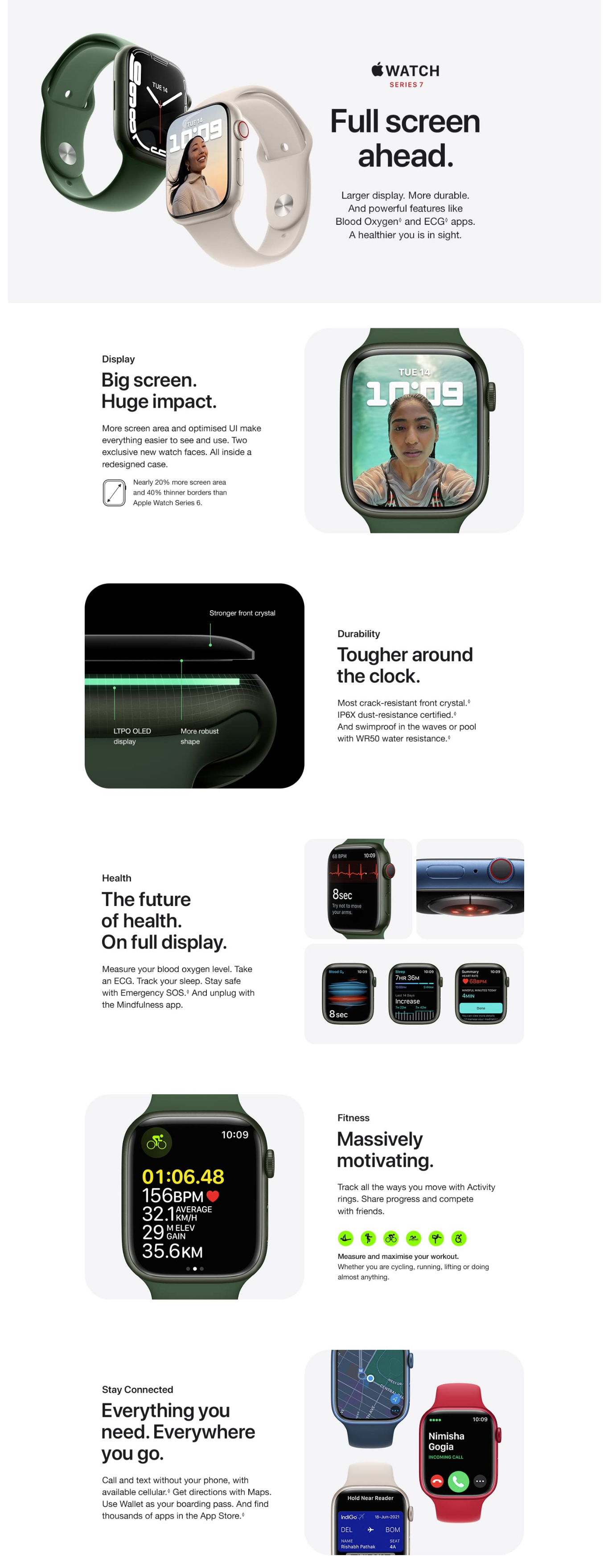 Apple Watch Series 7 45mm Aluminum Case with Sport Band - Midnight, Regular  (GPS
