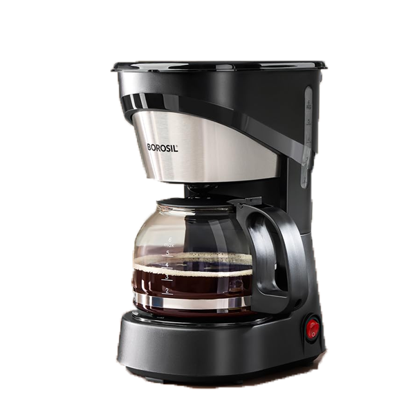 Borosil Brew Pro Drip Coffee Machine with Borosilicate Glass Carafe (600 ml, BRSCMBREWPRODRIP)