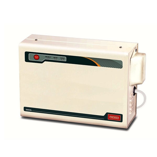 Premier 4 Kva Slimline Double Boost Voltage Stabilizer (White)