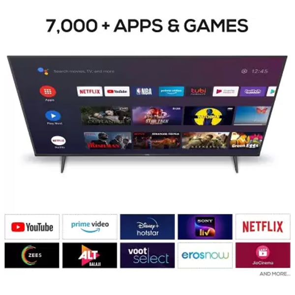 TCL P615 108 cm (43 inch) Ultra HD (4K) LED Smart TV with Dolby Audio ...