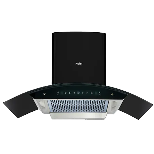 Haier G Auto Clean Wall Mounted Black 1200 CMH Chimney (HIHG90HMN)
